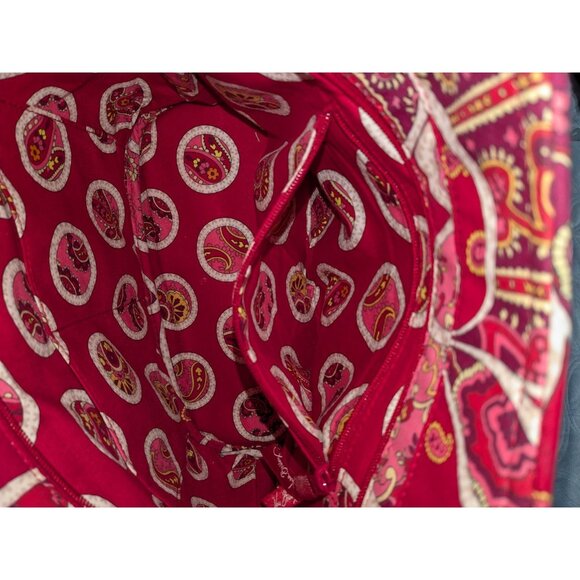 Vera Bradley Rosie Posies Sweetheart Shoulder Bag Red Pink - Picture 12 of 16